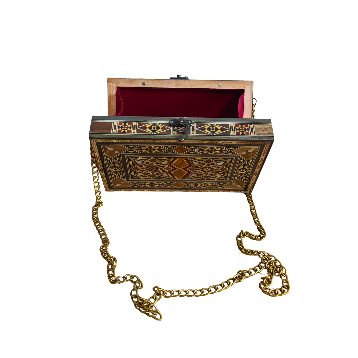 Damaszener Mosaik-Handtasche mit Perlmutt – Handgefertigte Orientalische Eleganz