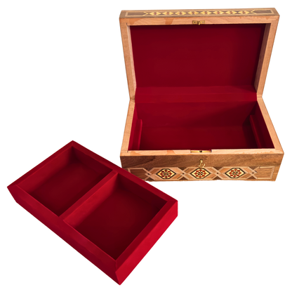 Boîte Damasquinée avec Serrure – Chef-d’Œuvre Fait Main