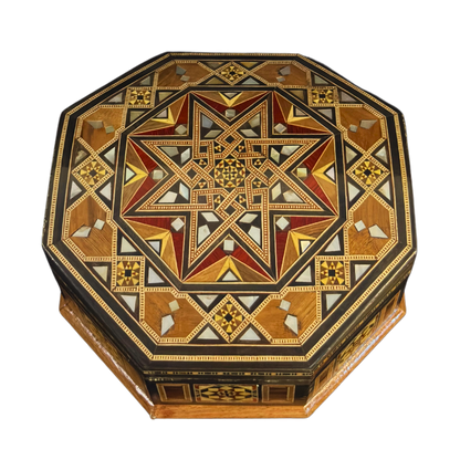 Artisan Damascene Mosaic Box – Mother of Pearl & Timeless Craftsmanship