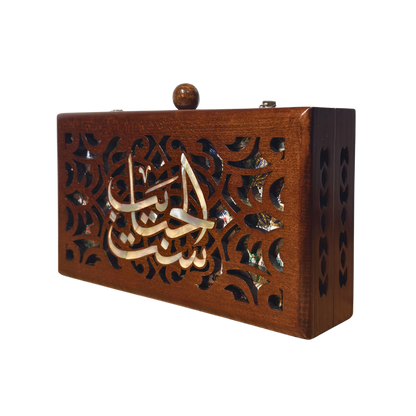 Mother – Handgefertigte Luxus-Clutch aus Damaskus mit Perlmutt