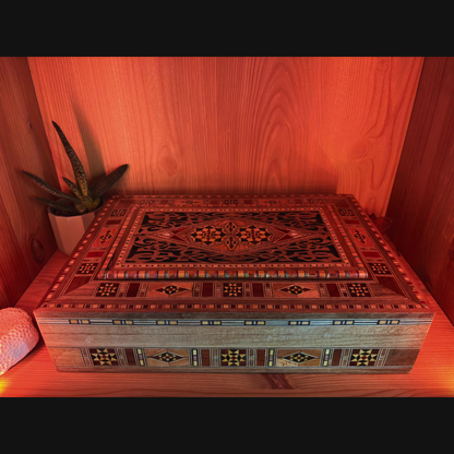 Boîte Damasquinée à Bijoux et Souvenirs – Élégance Artisanale