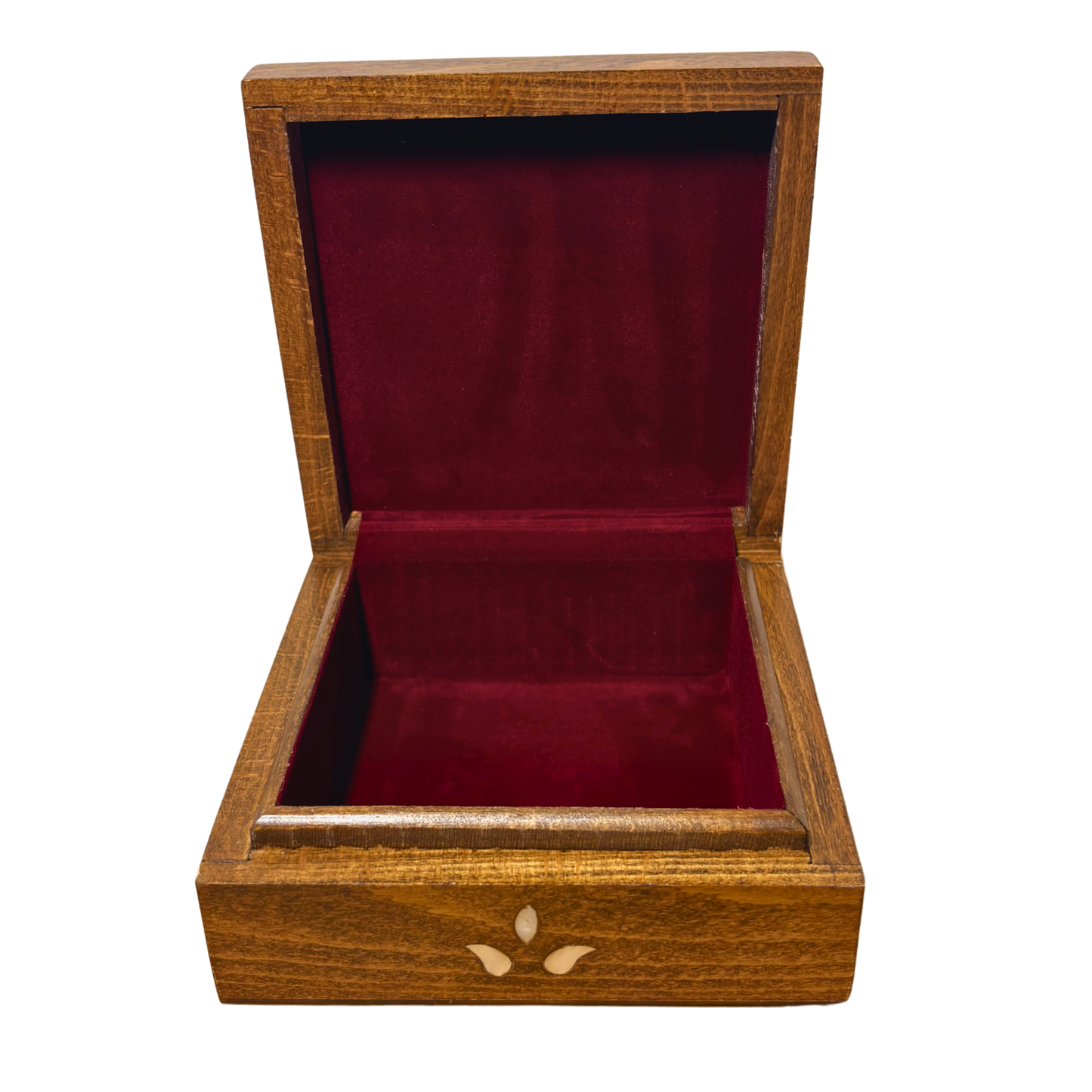 Handgemaakte Damaskus Luxe Doos – Parelmoer & Fluweel