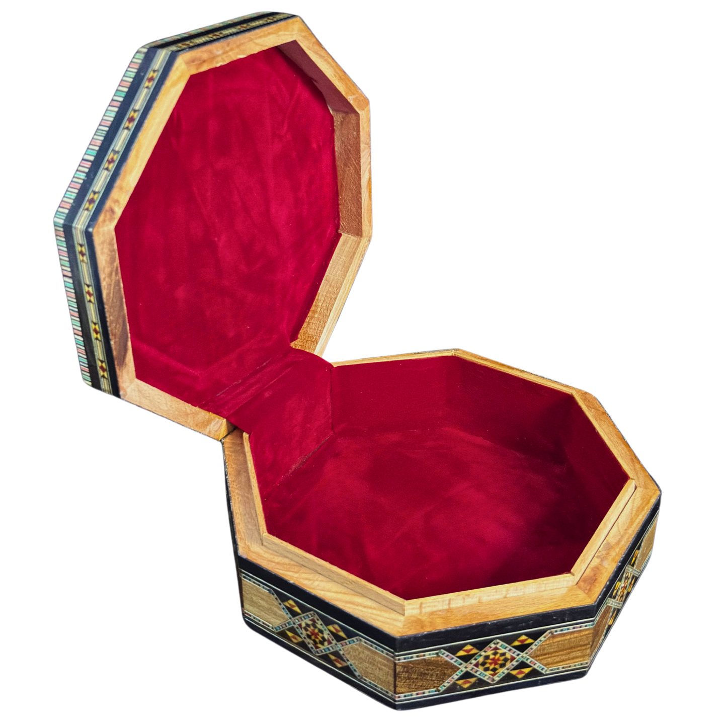 Heritage Damascene Mosaic Box – Mother of Pearl & Velvet