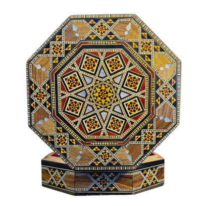 Heritage Damascene Mosaic Box – Mother of Pearl & Velvet