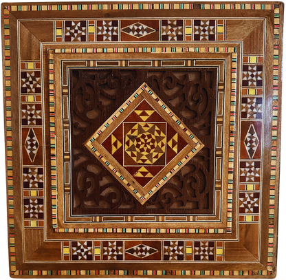 Damaszener Mosaik-Schmucktruhe – Samtgefütterte Eleganz