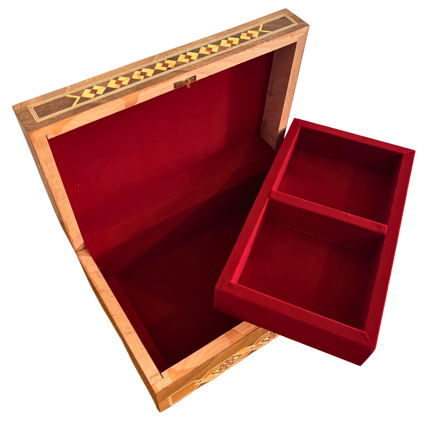 Boîte Damasquinée avec Serrure – Chef-d’Œuvre Fait Main