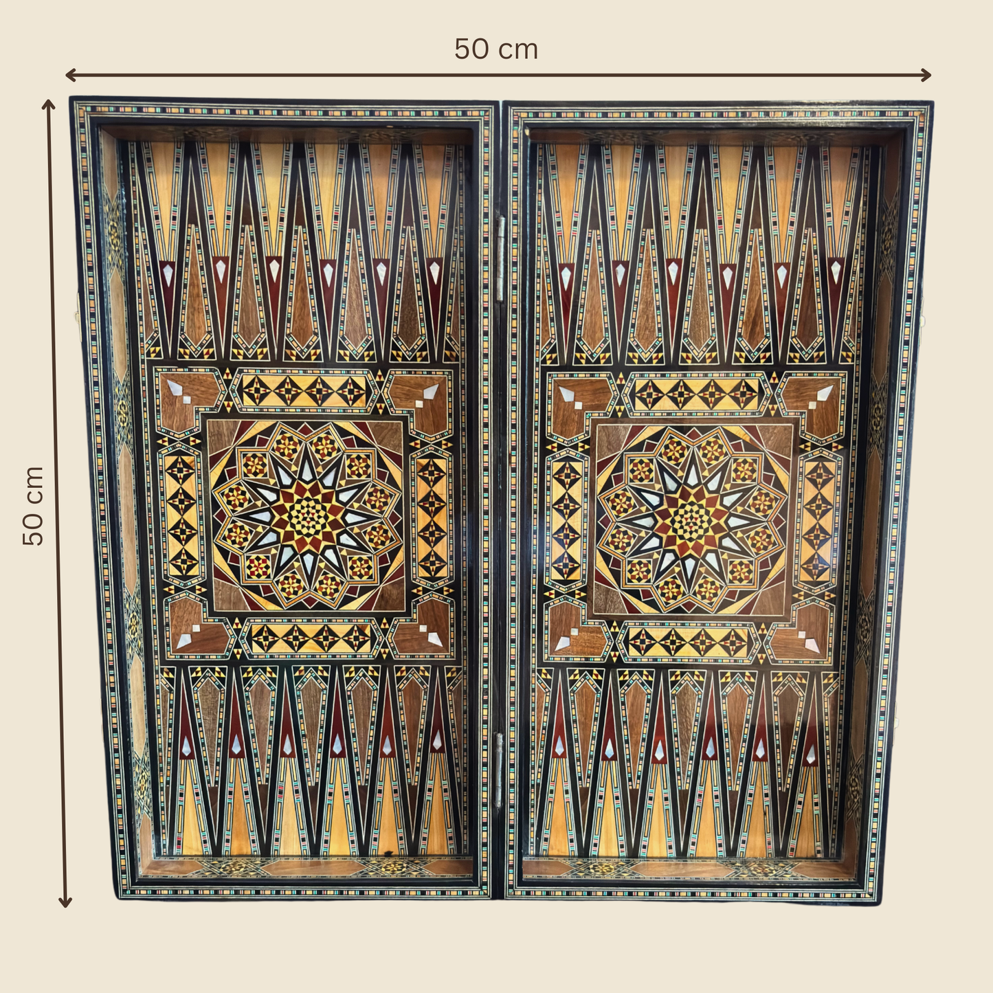 Set di Scacchi e Backgammon Heritage – Artigianato Damasceno in Mosaico