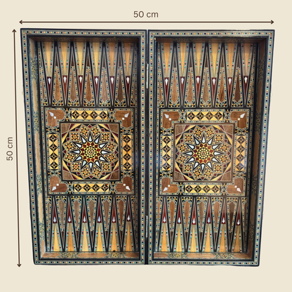 Set di Scacchi e Backgammon Heritage – Artigianato Damasceno in Mosaico
