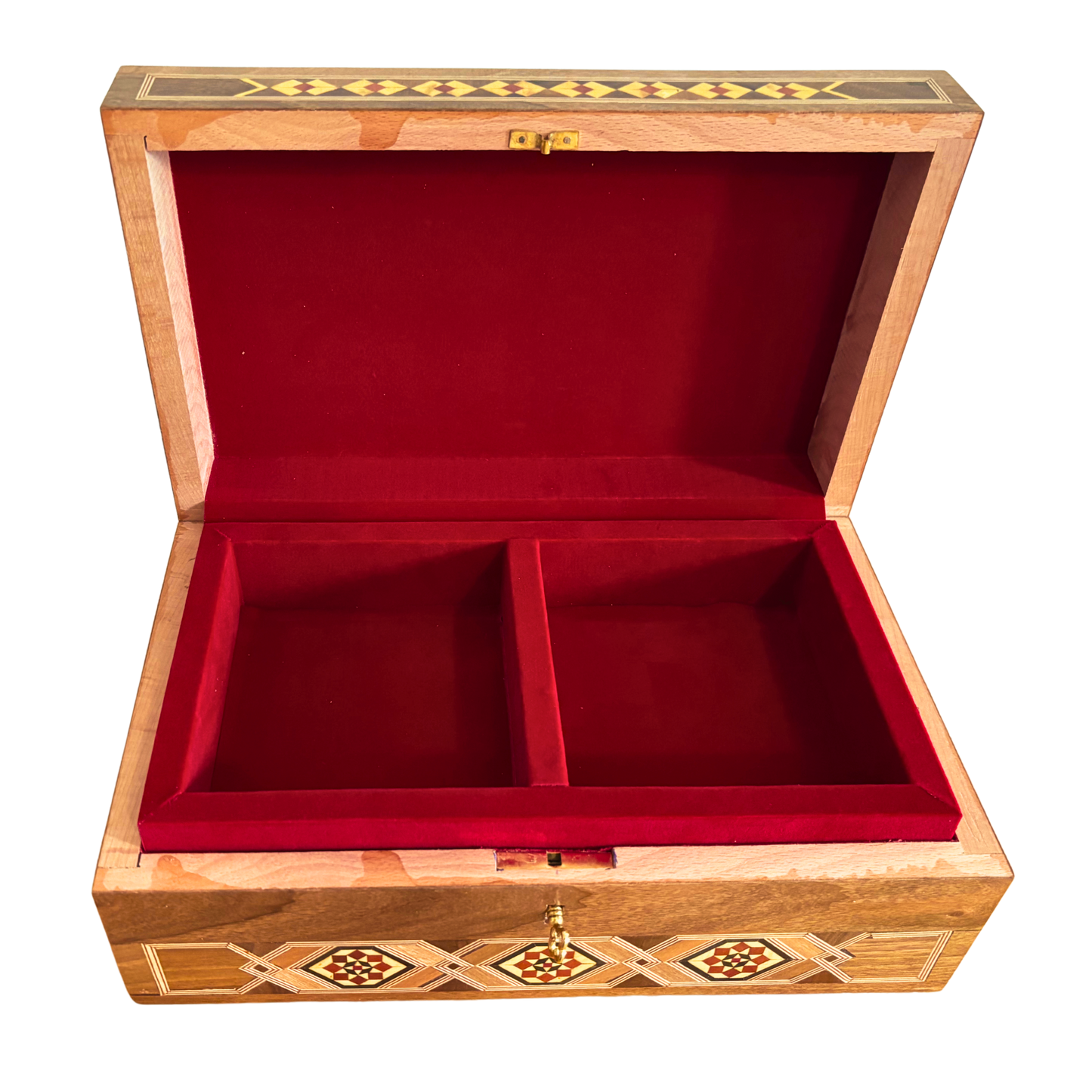 Boîte Damasquinée avec Serrure – Chef-d’Œuvre Fait Main